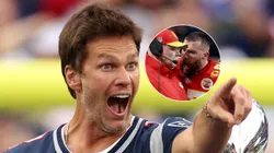 Tom Brady, Andy Reid y Travis Kelce.