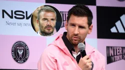 David Beckham y Lionel Messi.