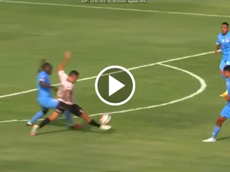 Luis 'Kunty' Caicedo fue expulsado en Perú por esta terrible patada