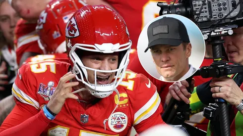 Patrick Mahomes y Tom Brady.