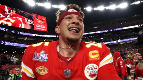 Patrick Mahomes, campeón en el Super Bowl 2024.