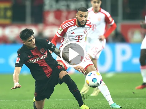 Piero Hincapié casi se manda un golazo ante el Bayern Múnich