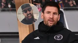 Álvaro Morales y Lionel Messi.