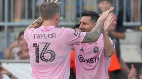 Lionel Messi y Robert Taylor en Inter Miami.