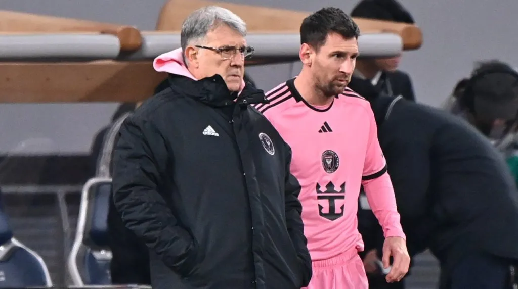 Martino y Messi en el partido amistoso en Japón. (Foto: Getty Images)