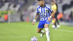 MONTERREY, MEXICO - NOVEMBER 08: Joao Rojas of Monterrey drives the ball during the 10th round match between Monterrey and Santos Laguna as part of the Torneo Apertura 2023 Liga MX at BBVA Stadium on November 08, 2023 in Monterrey, Mexico. (Photo by Azael Rodriguez/Getty Images)