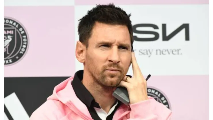 Lionel Messi en uno de sus compromisos comerciales con Inter Miami.