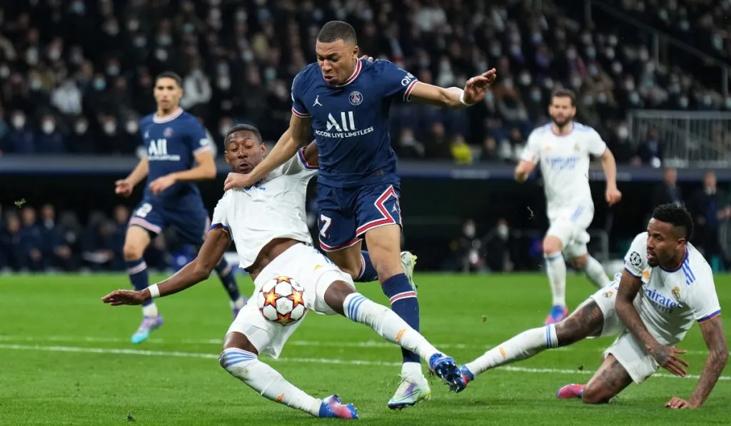 Kylian Mbappé y su última visita con PSG al Real Madrid: Getty Images