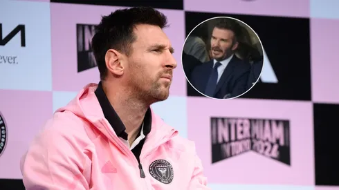 Leo Messi y David Beckham.