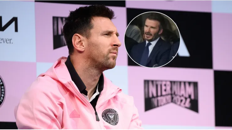 Leo Messi y David Beckham.