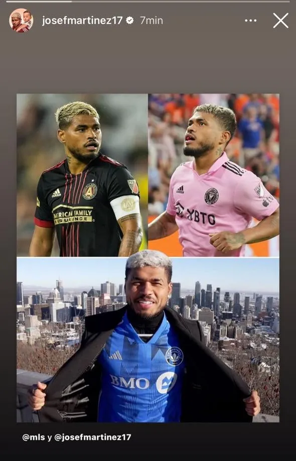 Josef se acordó de Inter Miami. (Foto: Instagram /@josefmartinez17)
