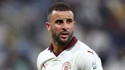 Kyle Walker amenazó a Neal Maupay de noquearlo luego de que lo llamara "infiel" y le dijera "pobres" a sus hijos. Getty Images.