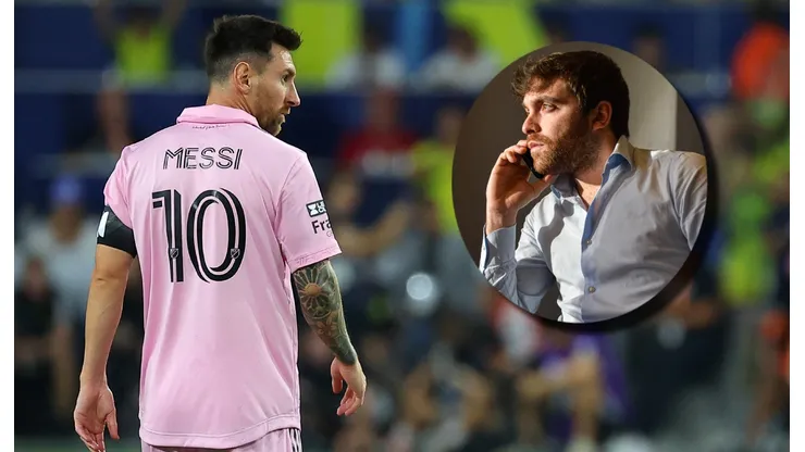 Lionel Messi y Fabrizio Romano.