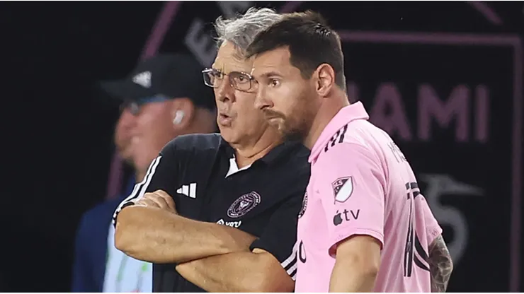 Gerardo Martino y Lionel Messi.