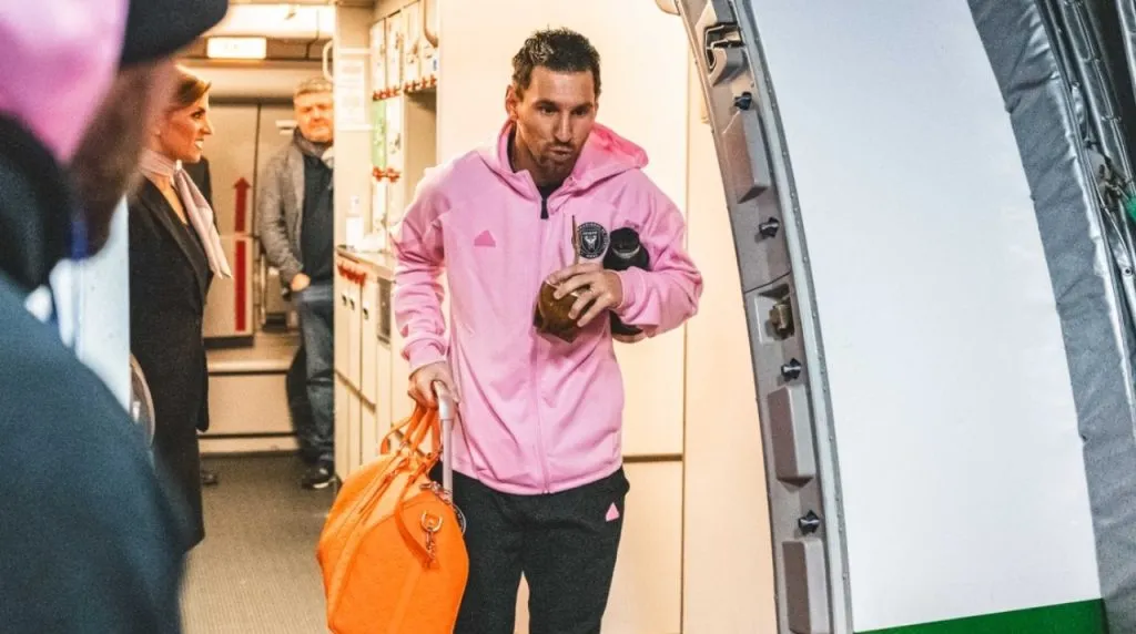 Messi llegando a Tokio para amistoso con Inter Miami. (Foto: X / @InterMiamiCF)