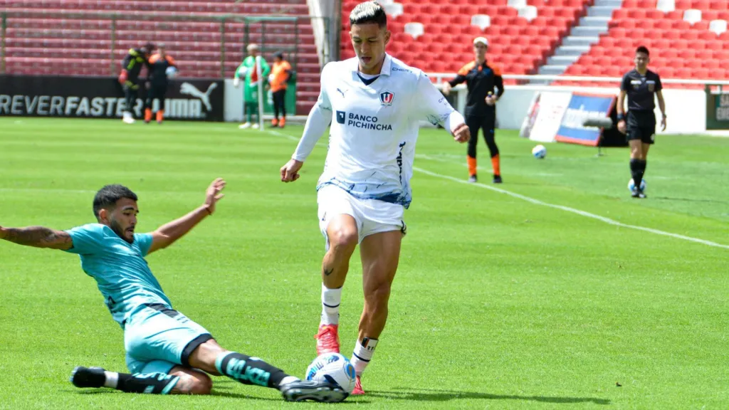 Miguel Parrales fue autor de 16 goles en el 2023 pero no ha tenido minutos esta temporada. Foto: Getty.
