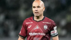 TOKYO, JAPAN - JUNE 06: Andres Iniesta of Vissel Kobe looks on during the pre-season friendly match between Vissel Kobe and Barcelona at National Stadium on June 06, 2023 in Tokyo, Japan. (Photo by Koji Watanabe/Getty Images)