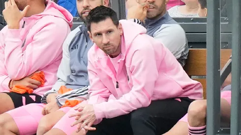 Messi, en el partido amistoso en Hong Kong.