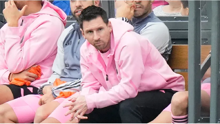 Messi, en el partido amistoso en Hong Kong.
