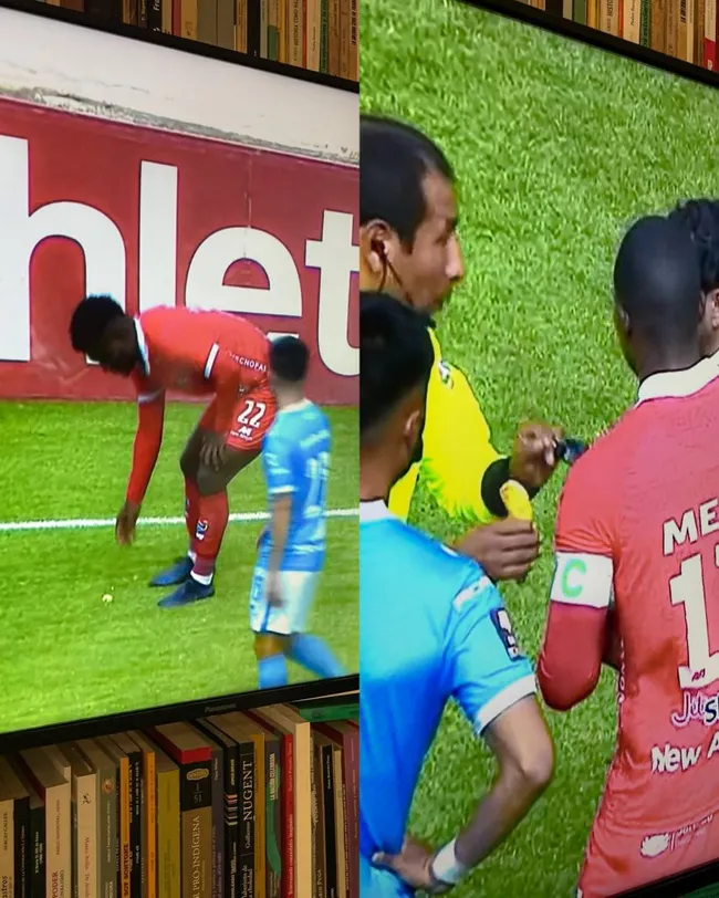 Acto racista contra Aldair Rodríguez. (Foto: Futgol Deportes).