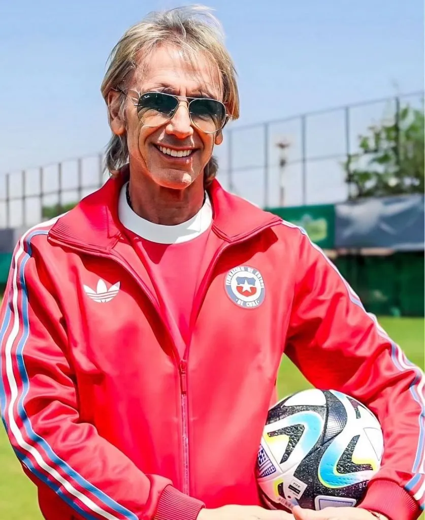 Ricardo Gareca con la Selección Chilena. (Foto: La Roja).