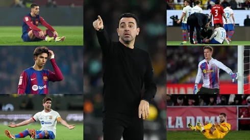 Xavi Hernández y sus lesionados en Barcelona.