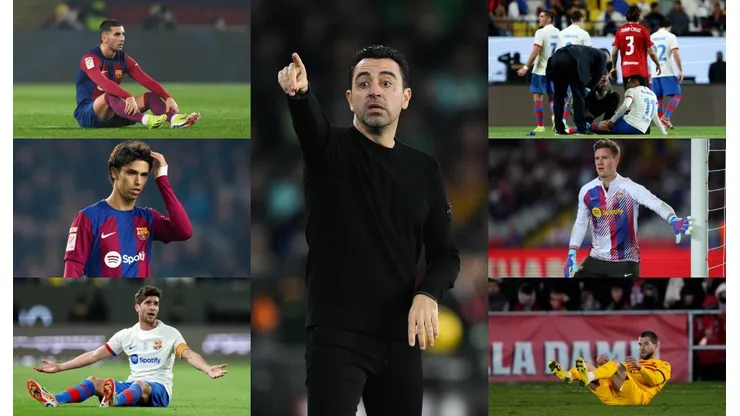 Xavi Hernández y sus lesionados en Barcelona.