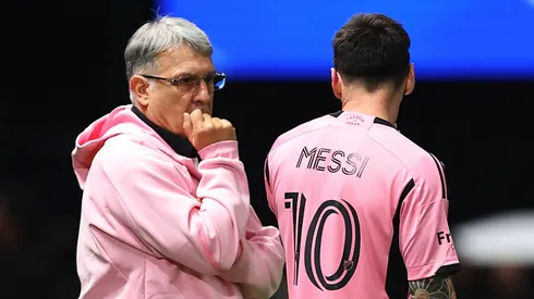 Gerardo Martino y Lionel Messi.
