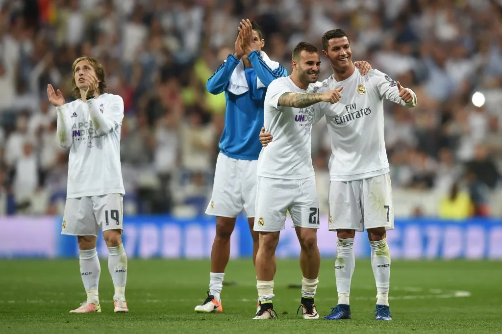Jesé Rodríguez con Cristiano Ronaldo en el Real Madrid. (Foto: Getty).