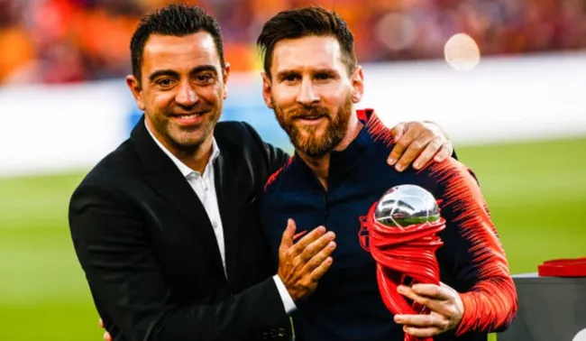 Última foto de Xavi y Lionel Messi juntos por Barcelona: Getty Images