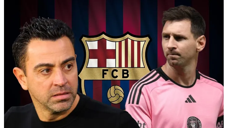 Xavi Hernández y Lionel Andrés Messi.