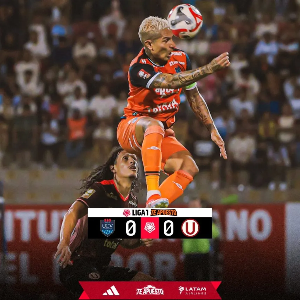 Universitario empató sin goles en Trujillo. (Foto: Liga 1).