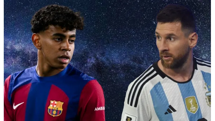 Lamine Yamal vs. Lionel Messi.