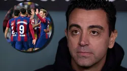Xavi y sus jugadores por Barcelona.