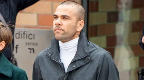 Dani Alves a su salida de Brians 2 en Barcelona.