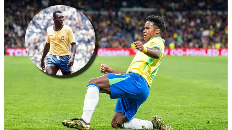 Endrick, a ritmo de Pelé en Brasil.