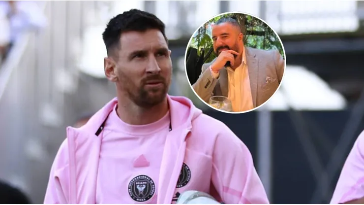 Lionel Messi y Álvaro Morales.