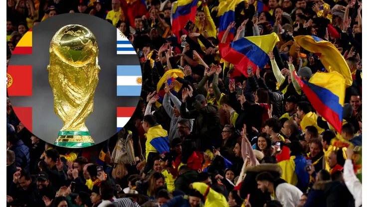 Afición de Colombia en el Estadio Olímpico de Londres.