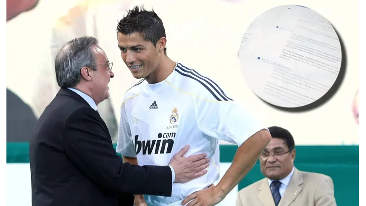 Cristiano Ronaldo en su presentación con Real Madrid.