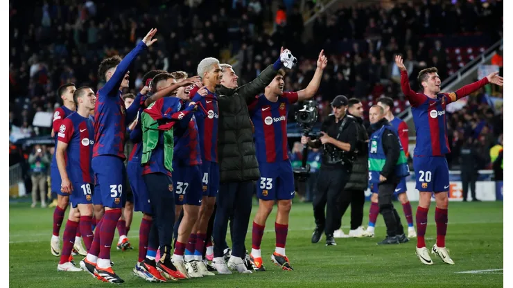 Jugadores del Barcelona.