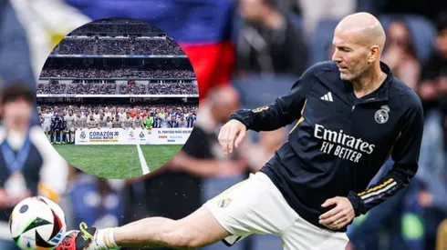 Zinedine Zidane volvió al Bernabéu.