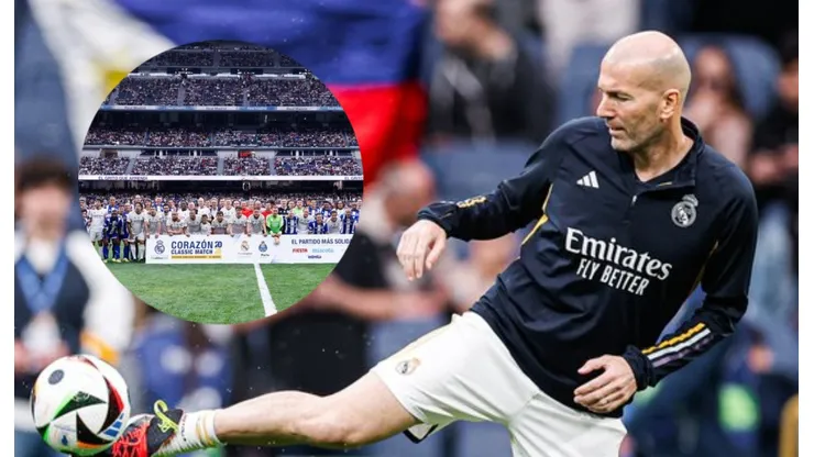 Zinedine Zidane volvió al Bernabéu.