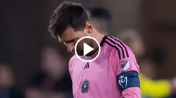 Messi sufrió una lesión el músculo isquiotibial de la pierna derecha.