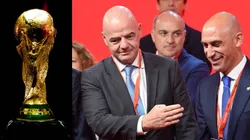 Luis Rubiales y Gianni Infantino, presidente de FIFA.
