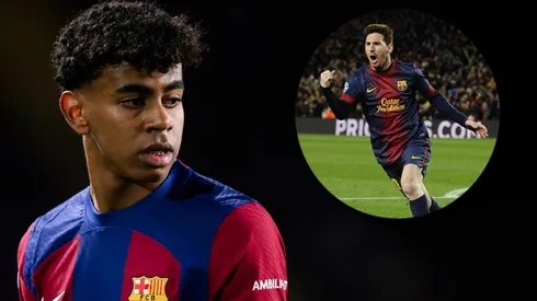 Lamine Yamal y Lionel Messi.