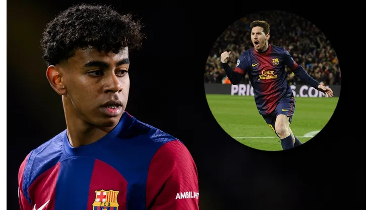Lamine Yamal y Lionel Messi.