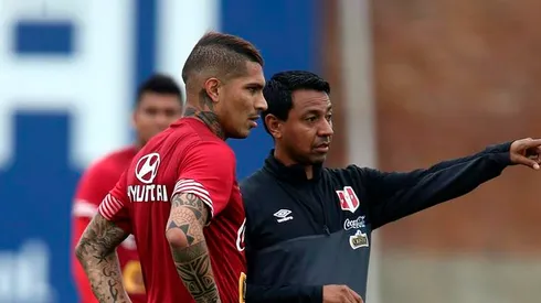 Paolo Guerrero y Nolberto Solano.