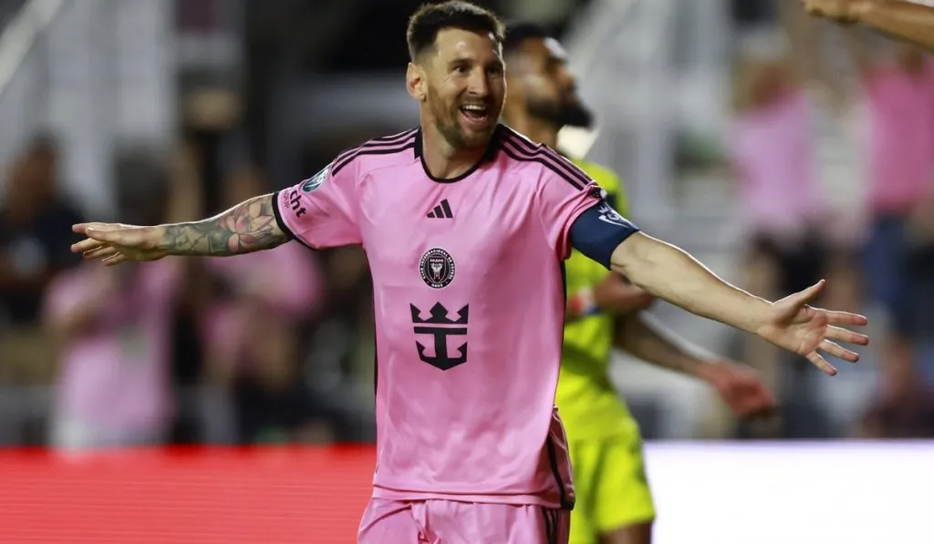 Lionel Messi festeja uno de sus goles con Inter Miami: IMAGO