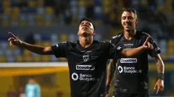 Futbol, Everton vs Independiente del Valle. Campeonato Amistoso Copa Via 2024. El jugador de Independiente del Valle Kendry Paez, centro, celebra su gol contra Everton durante el partido de la Copa Vina realizado en el estadio Sausalito de Vina del Mar, Chile. 31/01/2024 Sebastian Cisternas/Photosport Football, Everton vs Independiente del Valle. 2024 Copa Vina Friendly Championship. Independiente del ValleÕs player Kendry Paez, center, celebrates after scoring against Everton during the Copa Vina friendly match at the Sausalito stadium in Vina del Mar, Chile. 31/01/2024 Sebastian Cisternas/Photosport Everton vs Independiente del Valle, Copa Vina 2024
