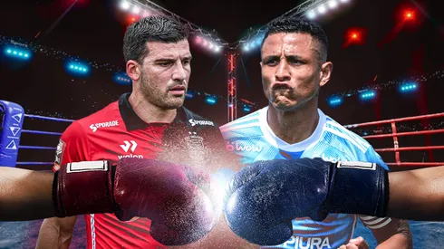 Yoshimar Yotún y Bernardo Cuesta.